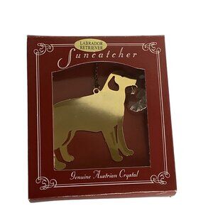 Labrador Retriever Suncatcher Genuine Austrian Crystal By Ganz Chain RARE